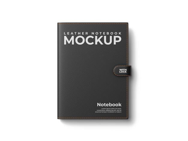 Leather Notebook Mockup Template Psd