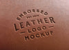 Leather Stamping Logo Mockup #2