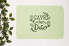 Leaves And Save The Date Mock-Up Psd