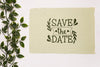 Leaves On Branches Save The Date Mock-Up Psd