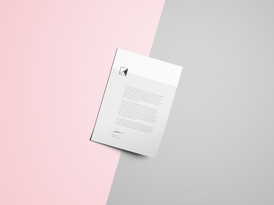 Letter Head Mockup
