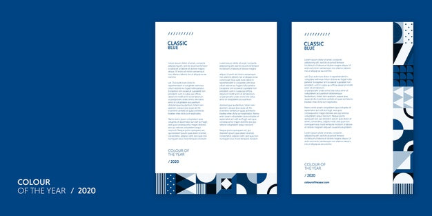 Letter Template Color Of The Year 2020 Psd