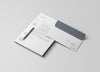 Letterhead And Envelope Branding Mockup (Psd)