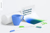 Letterhead And Merchandising Items Mockup, Side View Psd