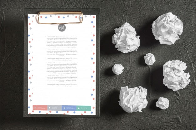 Letterhead Mockup On Clipboard Psd