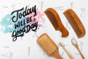 Lettering On Watercolour Style With Comb Psd