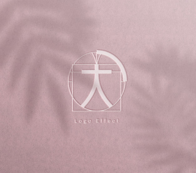 Letterpress Logo Mockup Psd