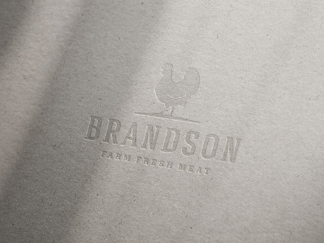 Letterpress Logo Mockup