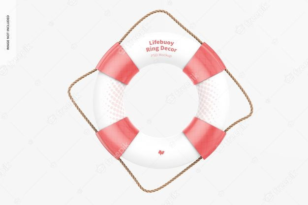 Lifebuoy Ring Decor Mockup Psd