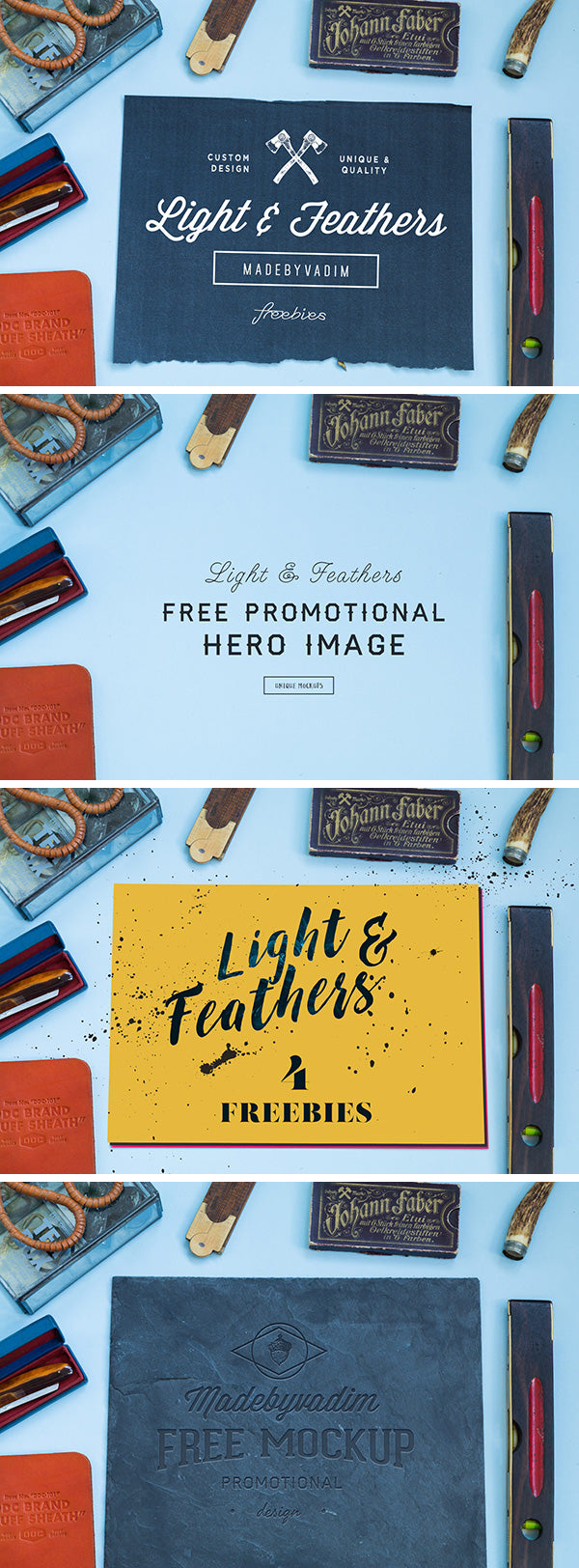 Light and Feather: 4 MockUps