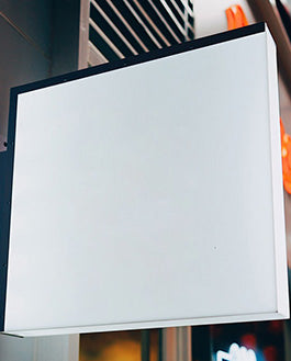 Light Box Signage Board Mockup Psd