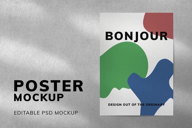 Light Teal Paper Design Mockup Psd