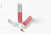 Lip Tint Tubes Mockup, Opened And Closed Psd