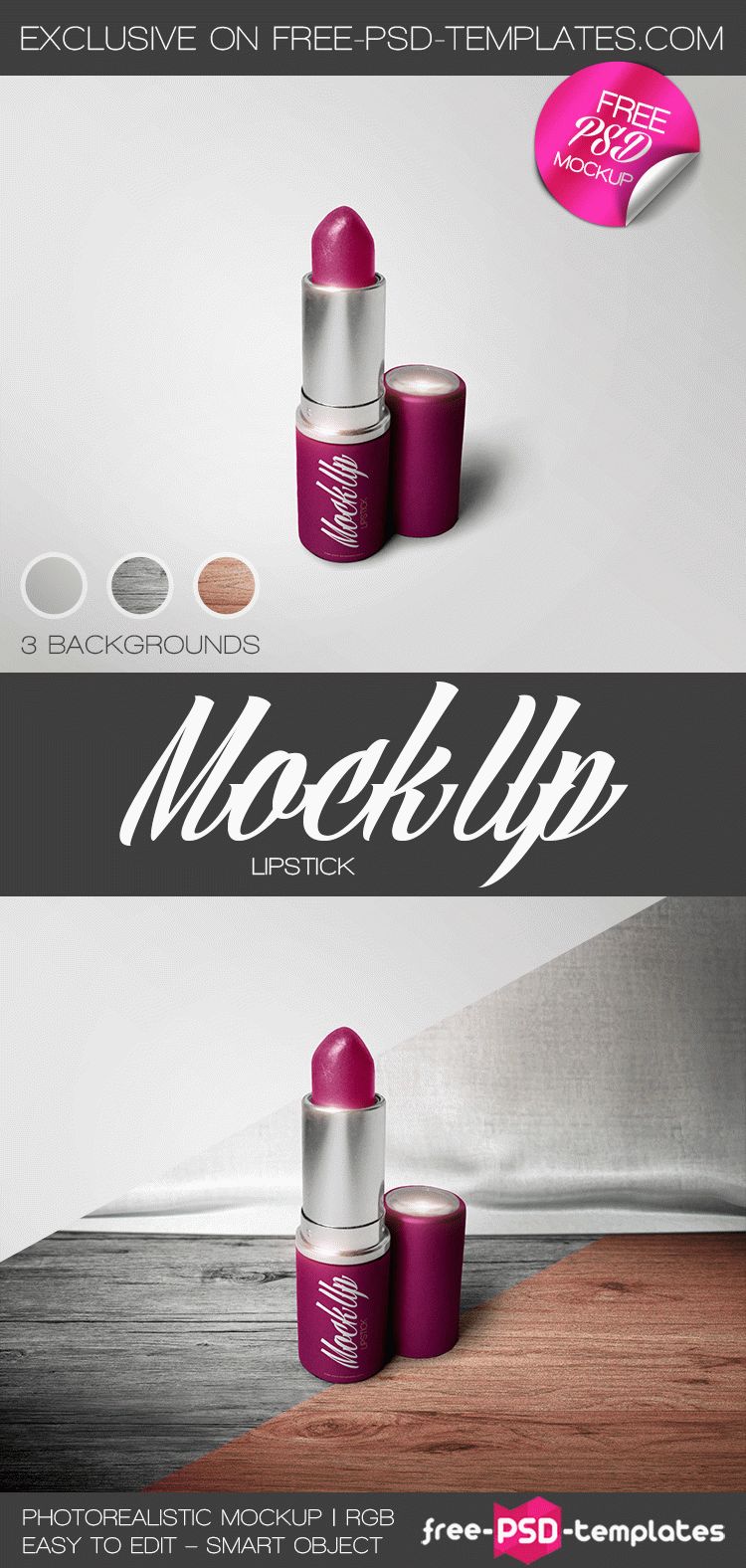Lipstick Mock-Up In Psd