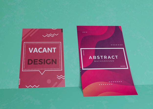 Liquid Effect On Brand Company Business Mock-Up Paper Psd