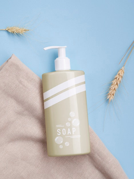 Liquid Soap Bottle Packaging Mock-Up Psd