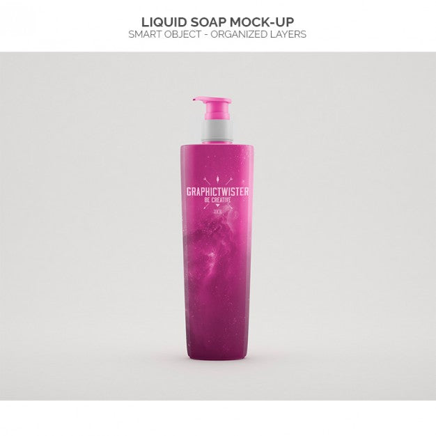 Liquid Soap Mock-Up Psd