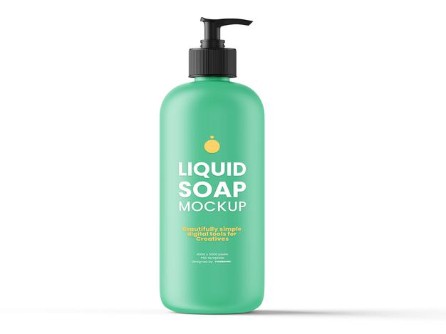 Liquid Soap Mockup Template Psd