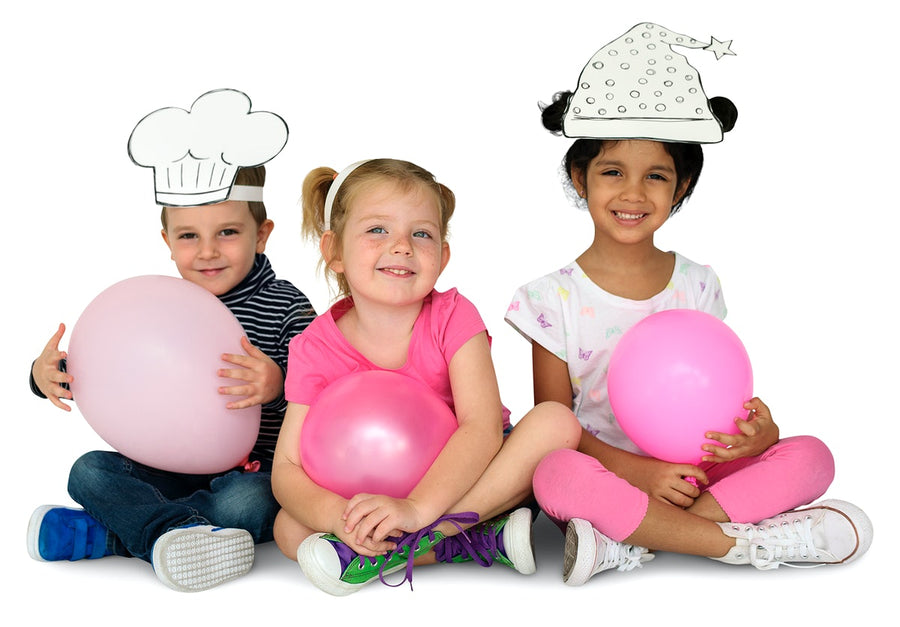 Little Kids Papercrafted Hats Balloon