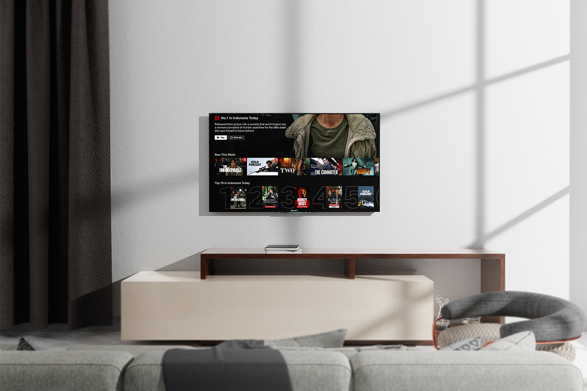 Living Room Tv Screen Mockup