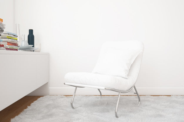 Living Room With Armchair Mockup And Decoration Elements Psd