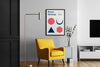 Living Room With Poster Mockup