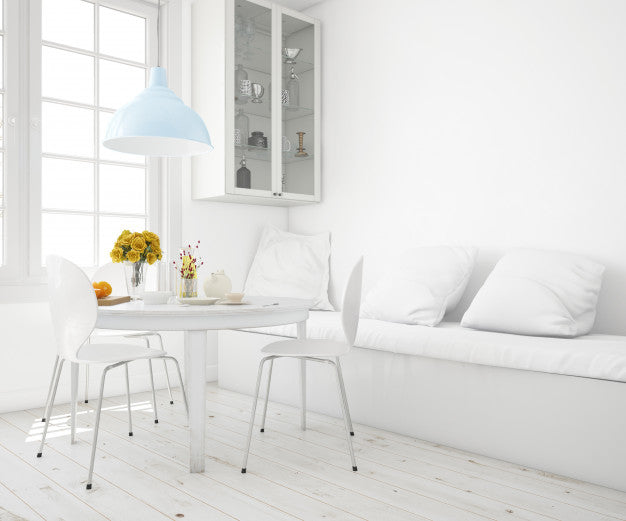 Living Room With Table And Sofa Mockup Psd