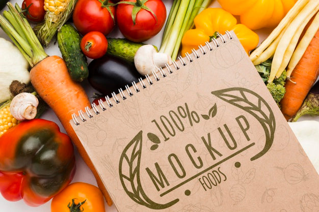 Locally Grown Veggies Mock-Up Psd