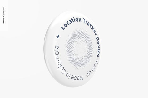 Location Tracker Device Mockup, Side View Psd