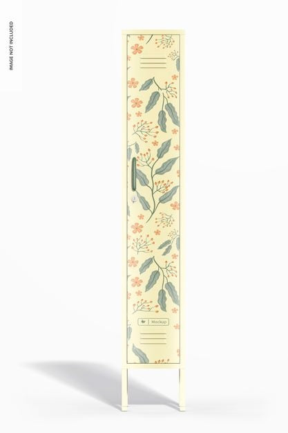 Locker Mockup, Front View Psd