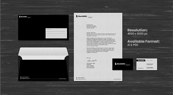 Logo Design, Stationery Template & Mockup Psd