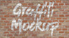 Logo & Graffiti Brick Wall Mock-Up Psd