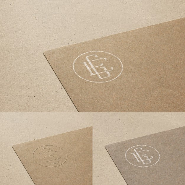 Logo Mock Up In Cardboard Psd