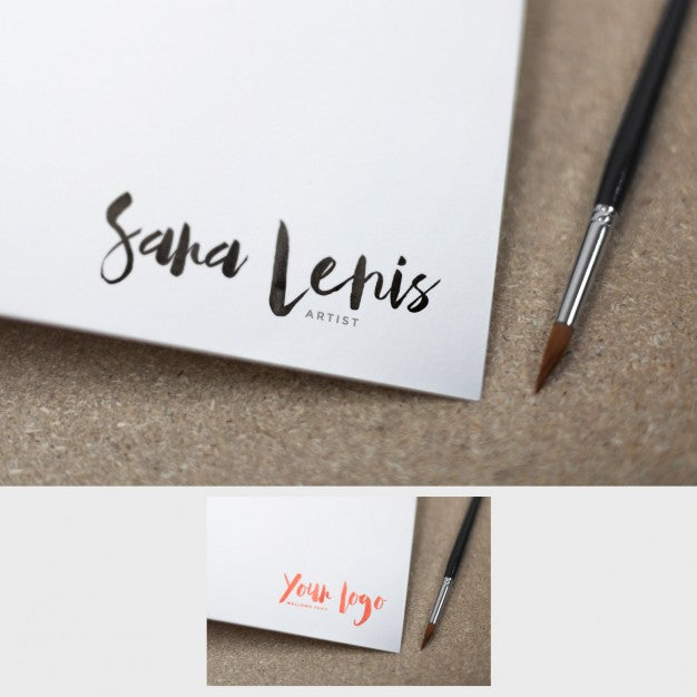 Logo Mock Up In Drawing Study Psd