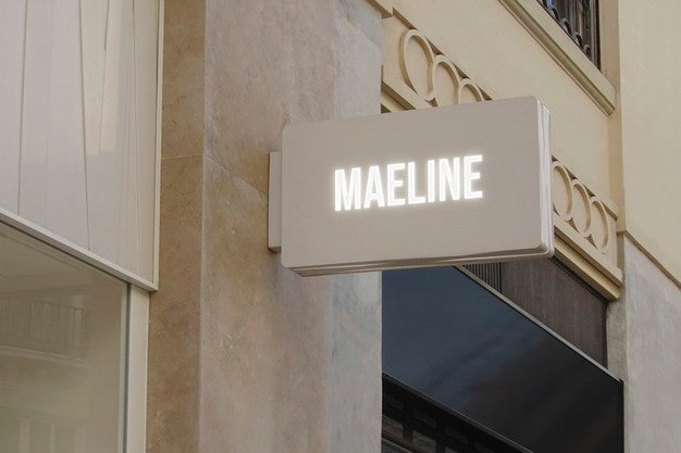 Logo Mockup Black Hanging Luminous Sign Psd