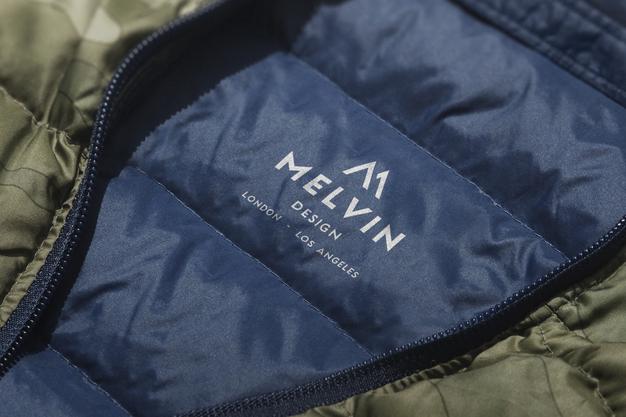 Logo Mockup Jacket Label Psd