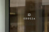 Logo Mockup Luxury Window Sign Green Wall Psd