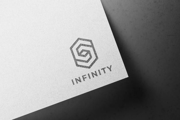 Logo Mockup On White Paper Psd