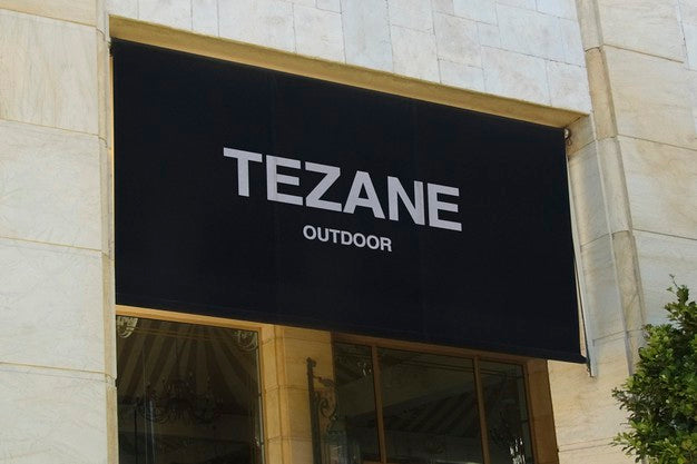 Logo Mockup Sunshade Sign Psd