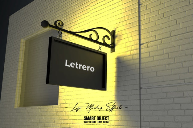 Logo Mockup With 3D Logo Psd