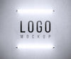 Logo Mockup With Lights Psd