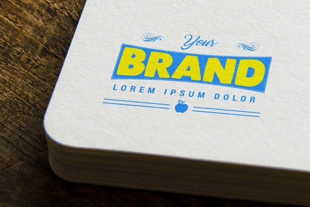 Logo On Book Mock Up Psd