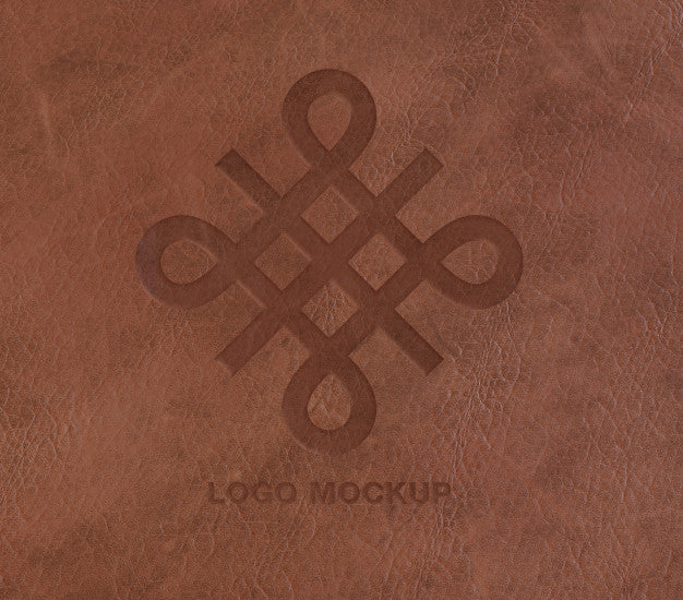 Logo On Leather Mockup Psd