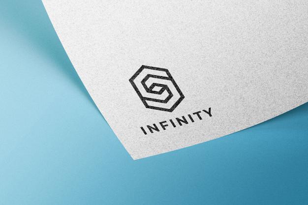 Logo On Paper Mockup Psd