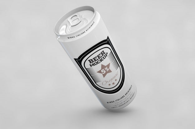 Long Beer Can Mock Up Psd