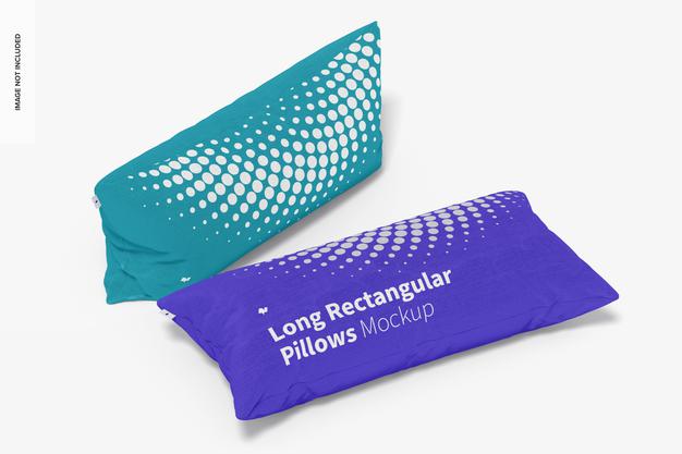 Long Rectangular Pillows Mockup Psd