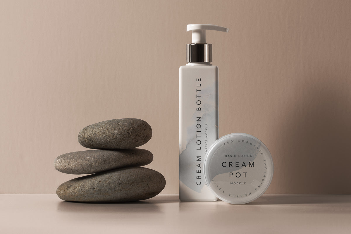 Lotion Psd Bottle Cosmetic Mockup