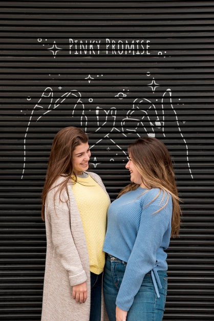 Lovely Friends Together On Friendship Day Psd