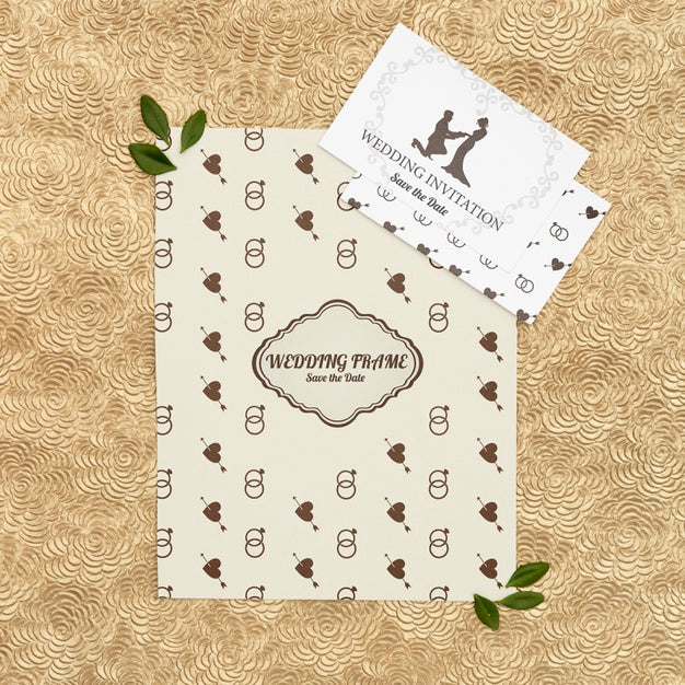 Lovely Wedding Invitation Cards Psd