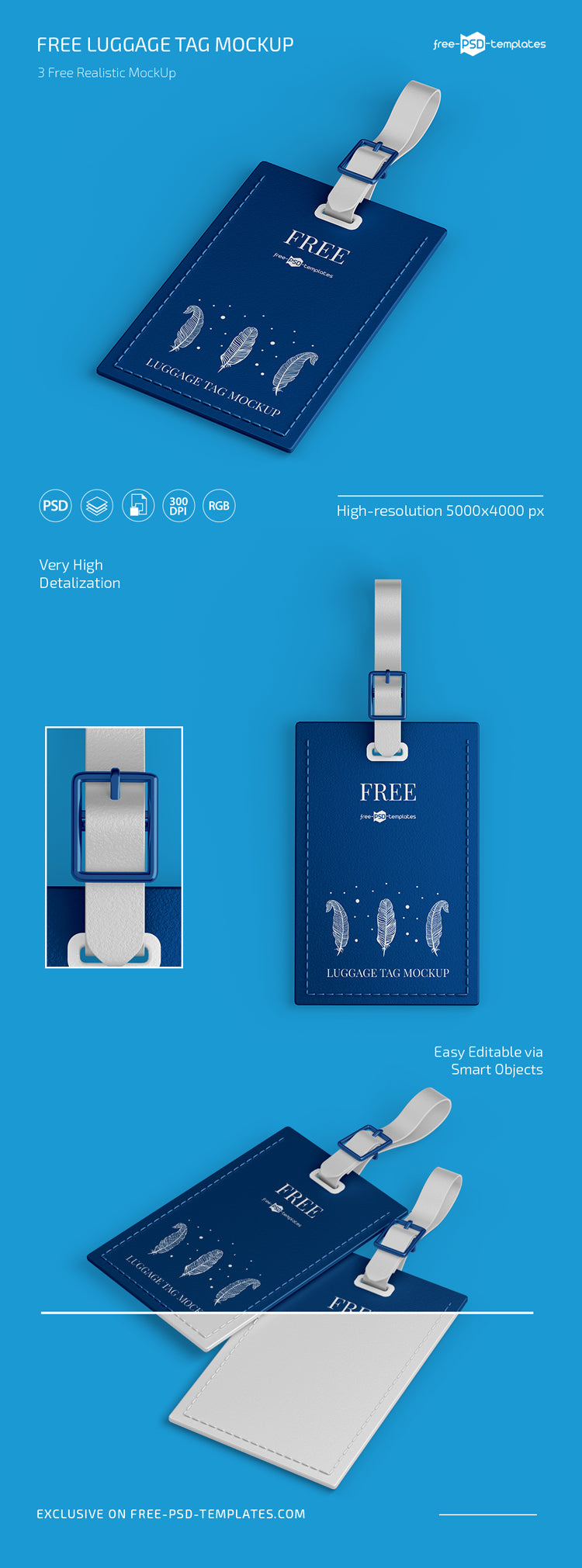 Luggage Tag Mockup